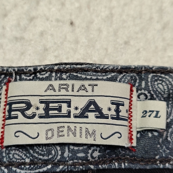 Ariat REAL Jeans Womens Size 27L Black Riding Mid Rise Bootcut 10011684 - Picture 11 of 13
